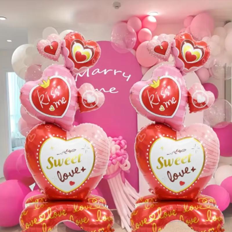 1pcs 45.8in Valentine s Day Base Heart To Heart Shape Aluminum Film Balloon Suitable for Valentine s Day Wedding Proposal Party Decoration Balloon 45.8inch
1pcs 45.8in Valentine s Day Base Heart To Heart Shape Aluminum Film Balloon Suitable for Valentine s Day Wedding Proposal Party Decoration Balloon 45.8inch