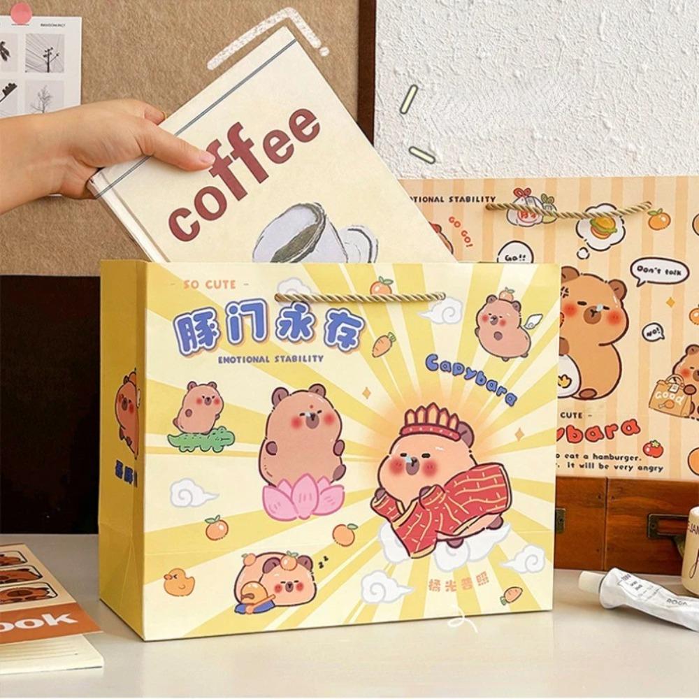 Поставки на день рождения Капибара Ручные сумки Красочные конфеты Красочные сумки для покупок
Поставки на день рождения Капибара Ручные сумки Красочные конфеты Красочные сумки для покупок