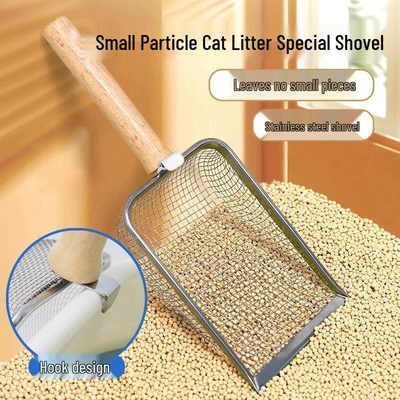 Fine Mesh Stainless Steel Cat Litter Scoop for Small Granules 4.8mm Mesh (For 1.5mm Coarse Tofu Mix Litter)
Fine Mesh Stainless Steel Cat Litter Scoop for Small Granules 4.8mm Mesh (For 1.5mm Coarse Tofu Mix Litter)