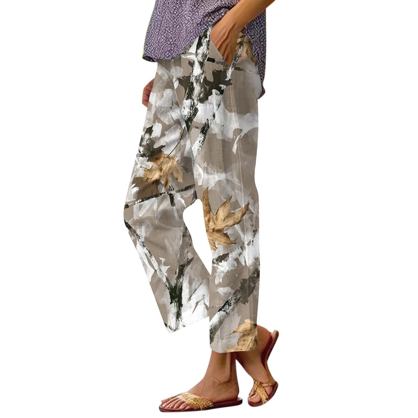 Women s fashion printed pocket elastic waist casual pants XL світло-сірий колір
Women s fashion printed pocket elastic waist casual pants XL світло-сірий колір