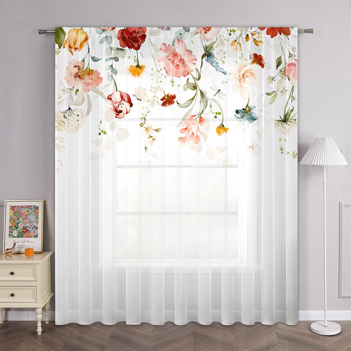1pc Romantic Cherry Blossom Falling Printed Gauze Curtain, Spring Flower Series Translucent Simple Home Decoration Curtain 132*45cm(1pc)
1pc Romantic Cherry Blossom Falling Printed Gauze Curtain, Spring Flower Series Translucent Simple Home Decoration Curtain 132*45cm(1pc)