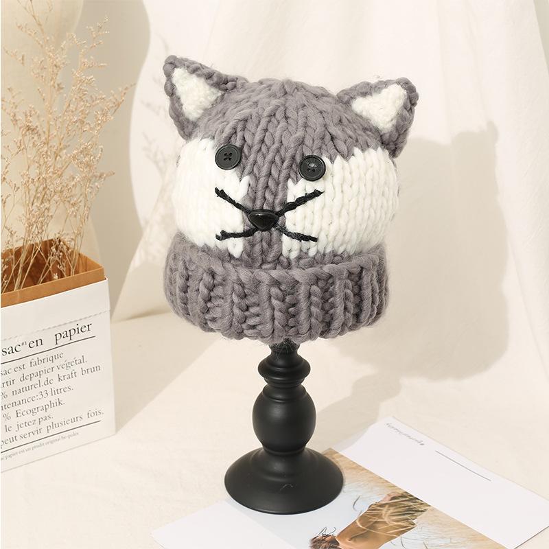 Japanese Trendy Hat Casual Soft Girl Cute Cat Ear Wool Hat Women Winter Trend Korean Style Plus Velvet Thickened Knitted Hat M(56-58cm)
Japanese Trendy Hat Casual Soft Girl Cute Cat Ear Wool Hat Women Winter Trend Korean Style Plus Velvet Thickened Knitted Hat M(56-58cm)
