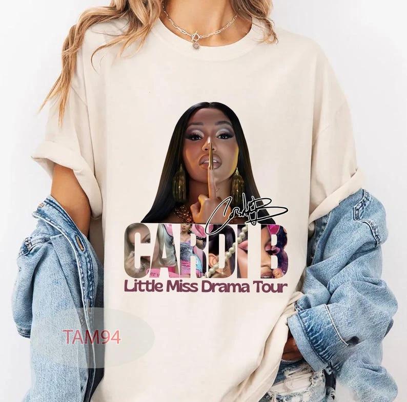 Cardi B Drama Tour 2026 Graphic Tee, Vintage Fan T Shirt L
Cardi B Drama Tour 2026 Graphic Tee, Vintage Fan T Shirt L
