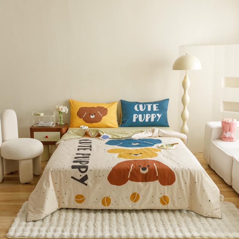Cartoon Cute Puppy Quilt 100% Cotton Large-size Animals Print Summer Air Conditioning Thin Comforter Bedding for Kids Boys Girls 150x200cm Single 1Pc
Cartoon Cute Puppy Quilt 100% Cotton Large-size Animals Print Summer Air Conditioning Thin Comforter Bedding for Kids Boys Girls 150x200cm Single 1Pc