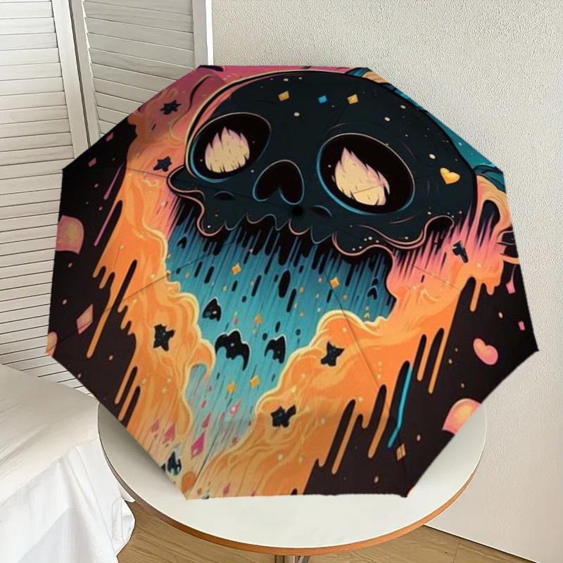1pc Melting Skull with Stars and Flames Umbrella with Plastic Handle,Suitable for All Seasons Home Travel Outdoor UmbrellaDD396
1pc Melting Skull with Stars and Flames Umbrella with Plastic Handle,Suitable for All Seasons Home Travel Outdoor UmbrellaDD396