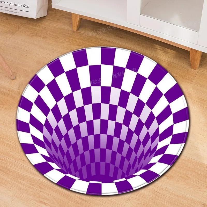 Black & White Grid Round Rug with 3D Swirl Illusion – Eye-Catching Living Room Floor Mat for Modern Homes Non Slip Stylish 60cmx60cm
Black & White Grid Round Rug with 3D Swirl Illusion – Eye-Catching Living Room Floor Mat for Modern Homes Non Slip Stylish 60cmx60cm