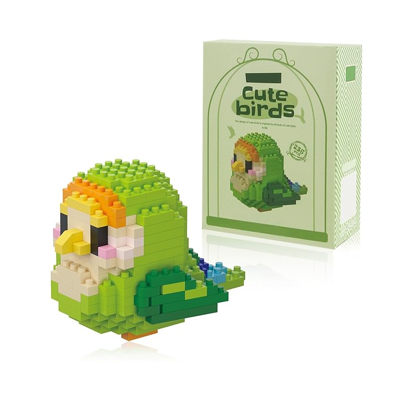BOROLA micro parrot building set Cute bird parrot theme mini block collection Vibrant and creative toys For kids Fun building toy (green gold crest
BOROLA micro parrot building set Cute bird parrot theme mini block collection Vibrant and creative toys For kids Fun building toy (green gold crest