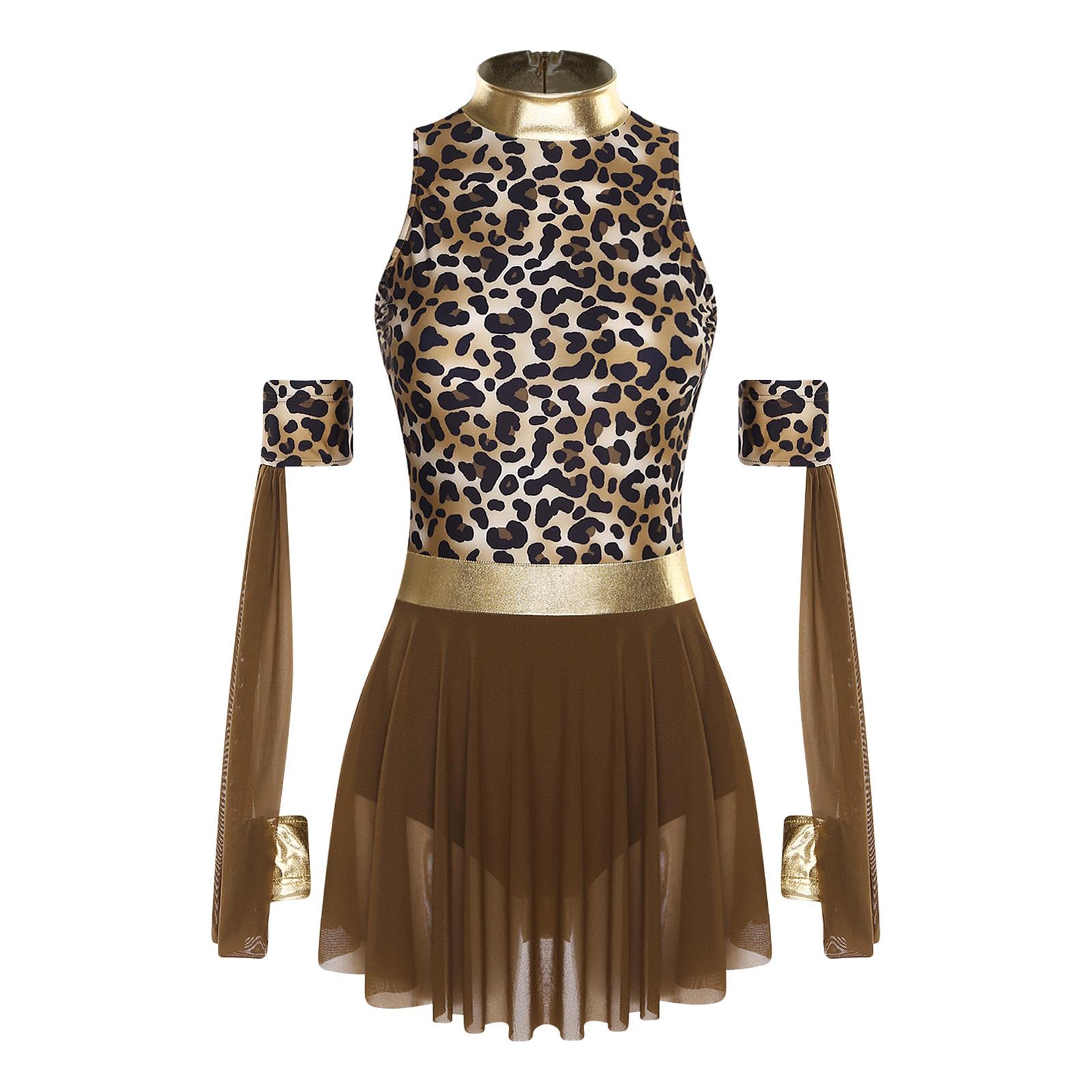 Womens Cavewomen Cosplay Costume Detachable Sleeves Leopard Print Leotard Dress S коричневий
Womens Cavewomen Cosplay Costume Detachable Sleeves Leopard Print Leotard Dress S коричневий