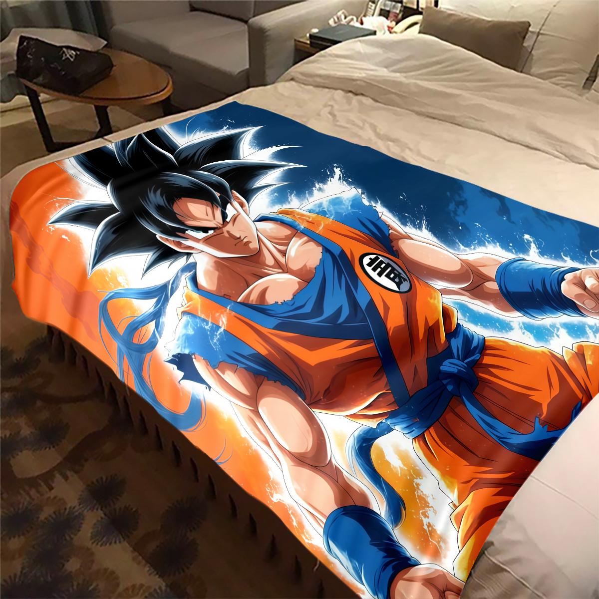 1 шт. Плед із фланелі з принтом Son Goku, Високоякісний, Для всіх сезонів, Декор для дому, Тепло та затишок, Ідеальний для різдвяних подарунків 80cm x 120cm
1 шт. Плед із фланелі з принтом Son Goku, Високоякісний, Для всіх сезонів, Декор для дому, Тепло та затишок, Ідеальний для різдвяних подарунків 80cm x 120cm
