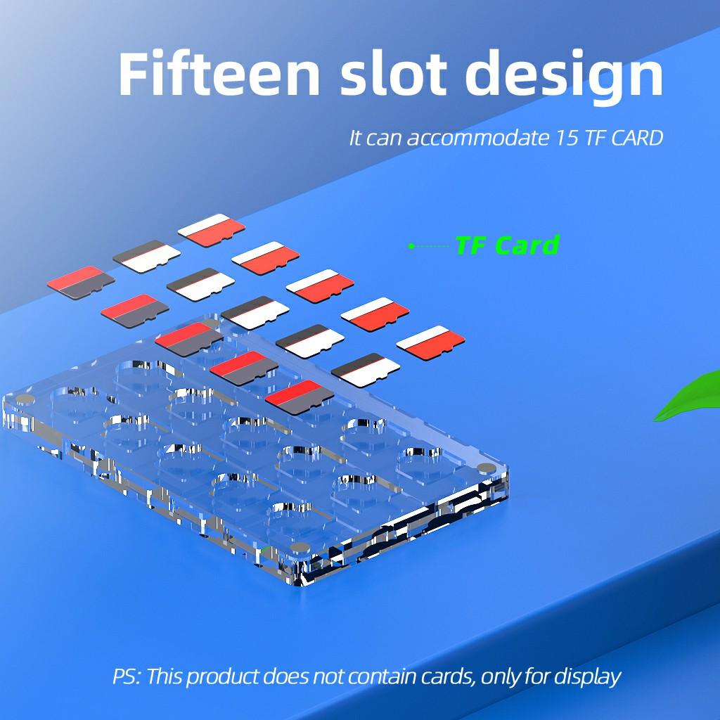 AJCX15TF TF Card Transparent Magnetic Storage Box 15 Slots Memory Cards Organizer Acrylic Case Type A
AJCX15TF TF Card Transparent Magnetic Storage Box 15 Slots Memory Cards Organizer Acrylic Case Type A