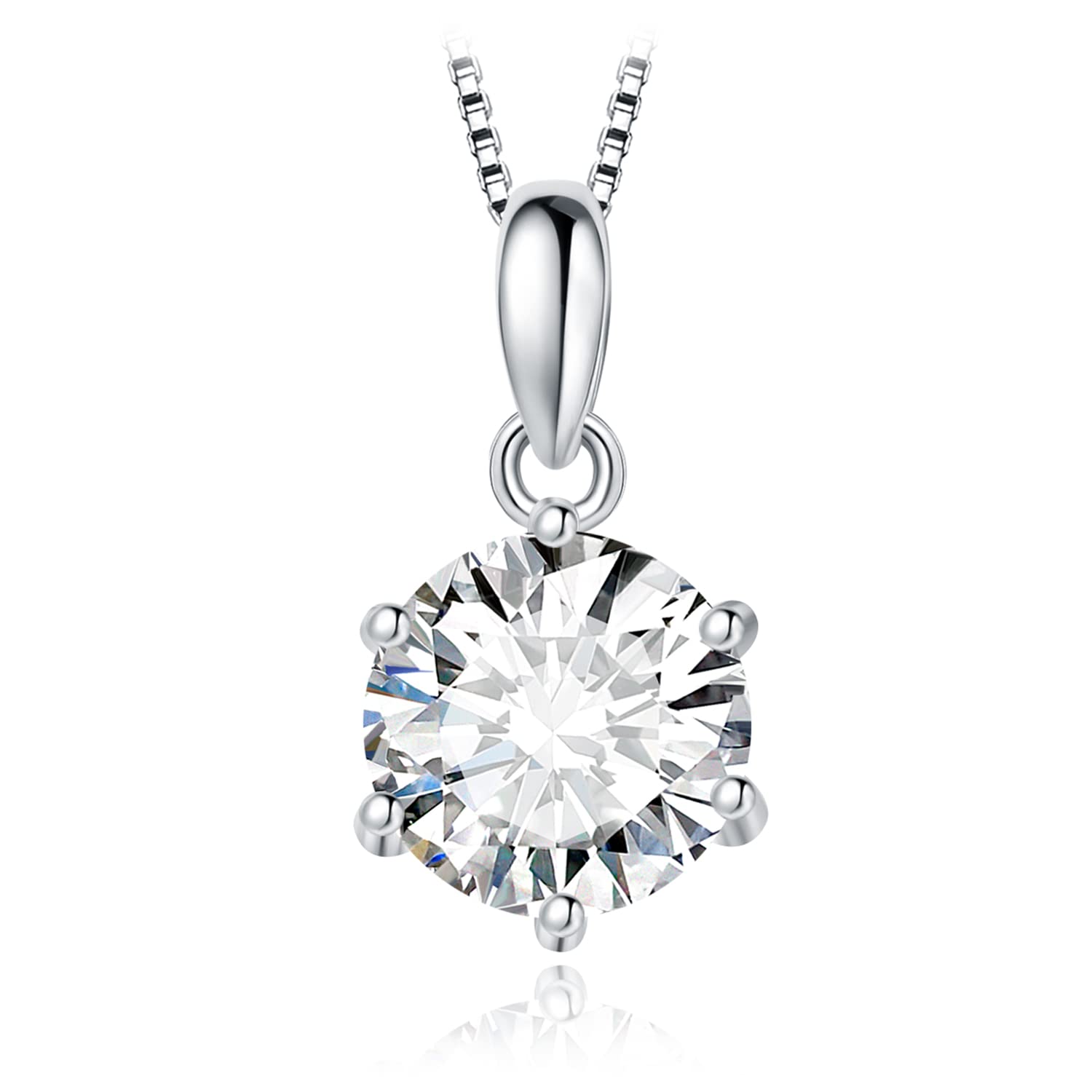 Pendant Necklace Solitaire Bridal Moissanite Anniversary Engagement Celebration Accessory Popular Sterling Silver 925 White Gold Plated Gift
Pendant Necklace Solitaire Bridal Moissanite Anniversary Engagement Celebration Accessory Popular Sterling Silver 925 White Gold Plated Gift