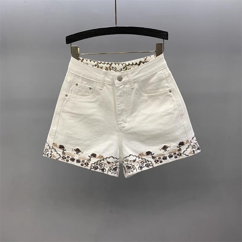 2025 Summer Retro Embroidered White Denim A-Line Shorts for Women 26 (Recommended for 80-95 jin) брудно-білий
2025 Summer Retro Embroidered White Denim A-Line Shorts for Women 26 (Recommended for 80-95 jin) брудно-білий