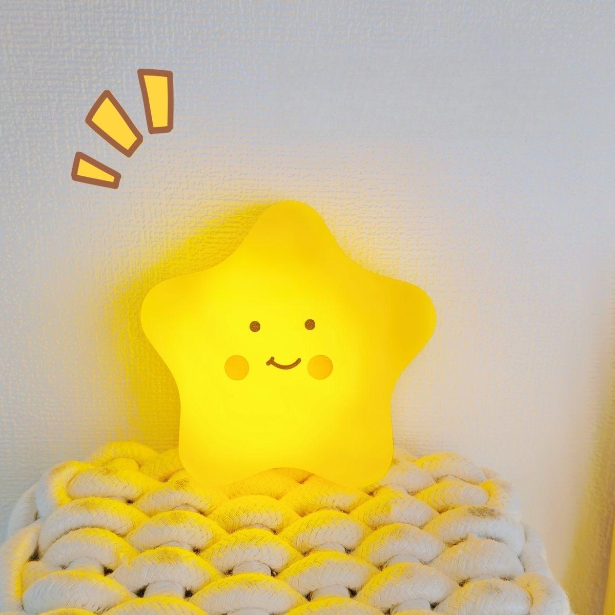 Warm Yellow Star Night Light Button Battery Operated Portable Bedroom Lamp designed for Children Gentle Sleep Room Decoration жовтий
Warm Yellow Star Night Light Button Battery Operated Portable Bedroom Lamp designed for Children Gentle Sleep Room Decoration жовтий