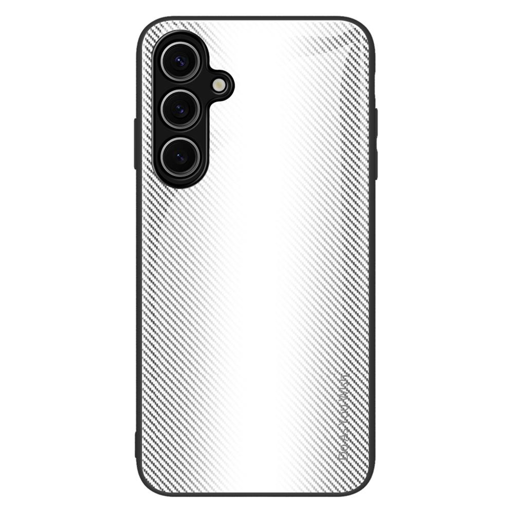 For Samsung Galaxy A36 5G Case Carbon Fiber Texture Tempered Glass+TPU Phone Cover Baby Blue
For Samsung Galaxy A36 5G Case Carbon Fiber Texture Tempered Glass+TPU Phone Cover Baby Blue