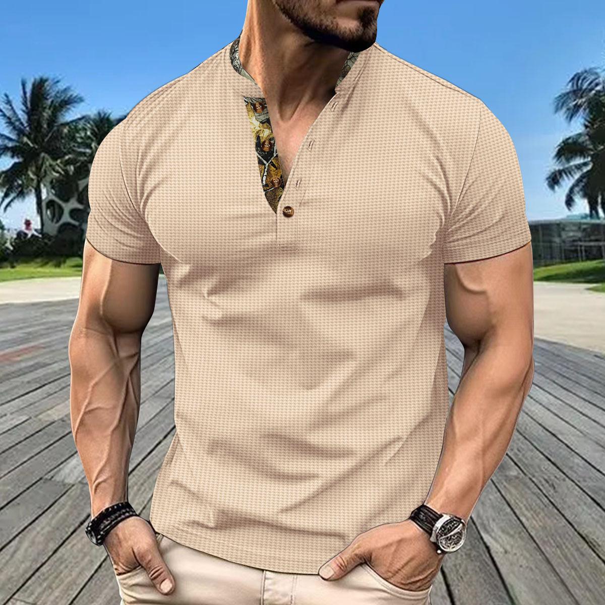 New Men s POLO Shirt Double-layer Stand-up Collar Short-sleeved Sports Versatile Casual T-shirt Tops XXXL хакі
New Men s POLO Shirt Double-layer Stand-up Collar Short-sleeved Sports Versatile Casual T-shirt Tops XXXL хакі