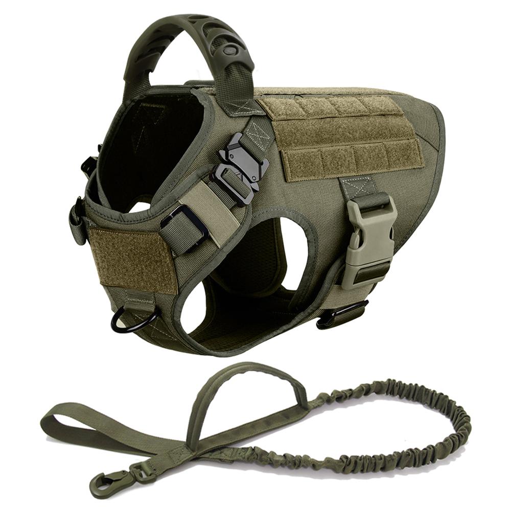 Tactical Dog Harness Leash Set for Large Dogs Military Harnesses for Training Walking Hunting Pet Vest Handle No Pull Malinois XL
Tactical Dog Harness Leash Set for Large Dogs Military Harnesses for Training Walking Hunting Pet Vest Handle No Pull Malinois XL