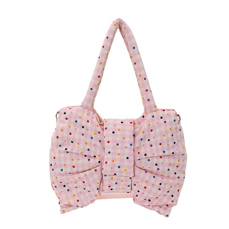 Large Capacity Tote Bag with Adjustable Strap, Single Shoulder Strap, Bow-shaped Fabric Bag, for Daily Use рожевий
Large Capacity Tote Bag with Adjustable Strap, Single Shoulder Strap, Bow-shaped Fabric Bag, for Daily Use рожевий