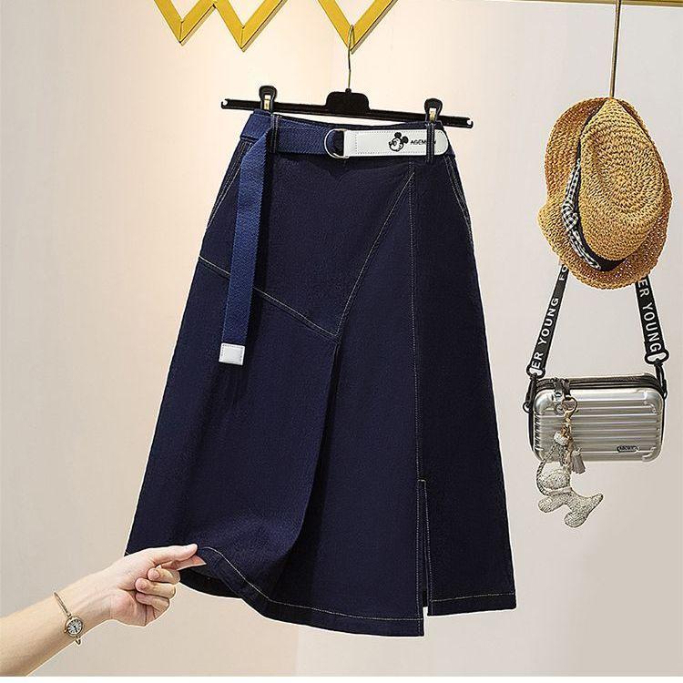 Plus Size High Waist A-Line Denim Skirt with Side Slit - Slimming and Flaw-Hiding for Spring/Summer. 2XL (Recommended for 70-80 kg)
Plus Size High Waist A-Line Denim Skirt with Side Slit - Slimming and Flaw-Hiding for Spring/Summer. 2XL (Recommended for 70-80 kg)