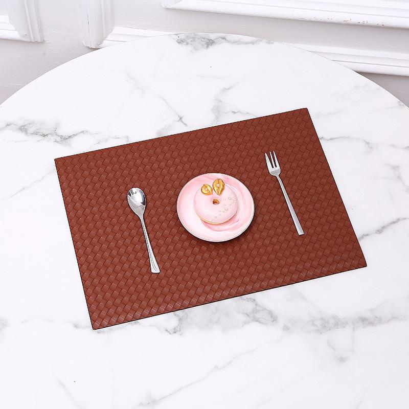 Woven PVC Leather Placemat Waterproof Oil-Proof Heat Resistant Dining Table Mat Anti-Scald Kitchen Plate Pads Tabletop Protector 44.5x33cm 1pc
Woven PVC Leather Placemat Waterproof Oil-Proof Heat Resistant Dining Table Mat Anti-Scald Kitchen Plate Pads Tabletop Protector 44.5x33cm 1pc