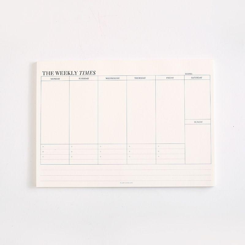Simple Tearable Monthly Plan Book Work Week Schedule Notepad Office Study Memo Weekly
Simple Tearable Monthly Plan Book Work Week Schedule Notepad Office Study Memo Weekly