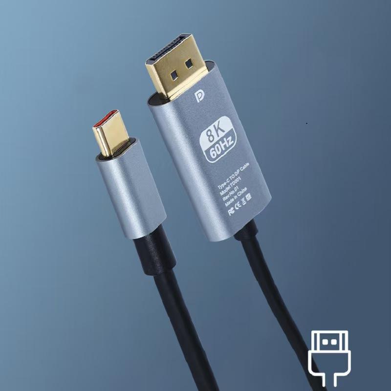 Type-C to DP cable 2m 8K60Hz high definition adapter cable Notebook mobile phone same screen cable USB-C to large DP
Type-C to DP cable 2m 8K60Hz high definition adapter cable Notebook mobile phone same screen cable USB-C to large DP