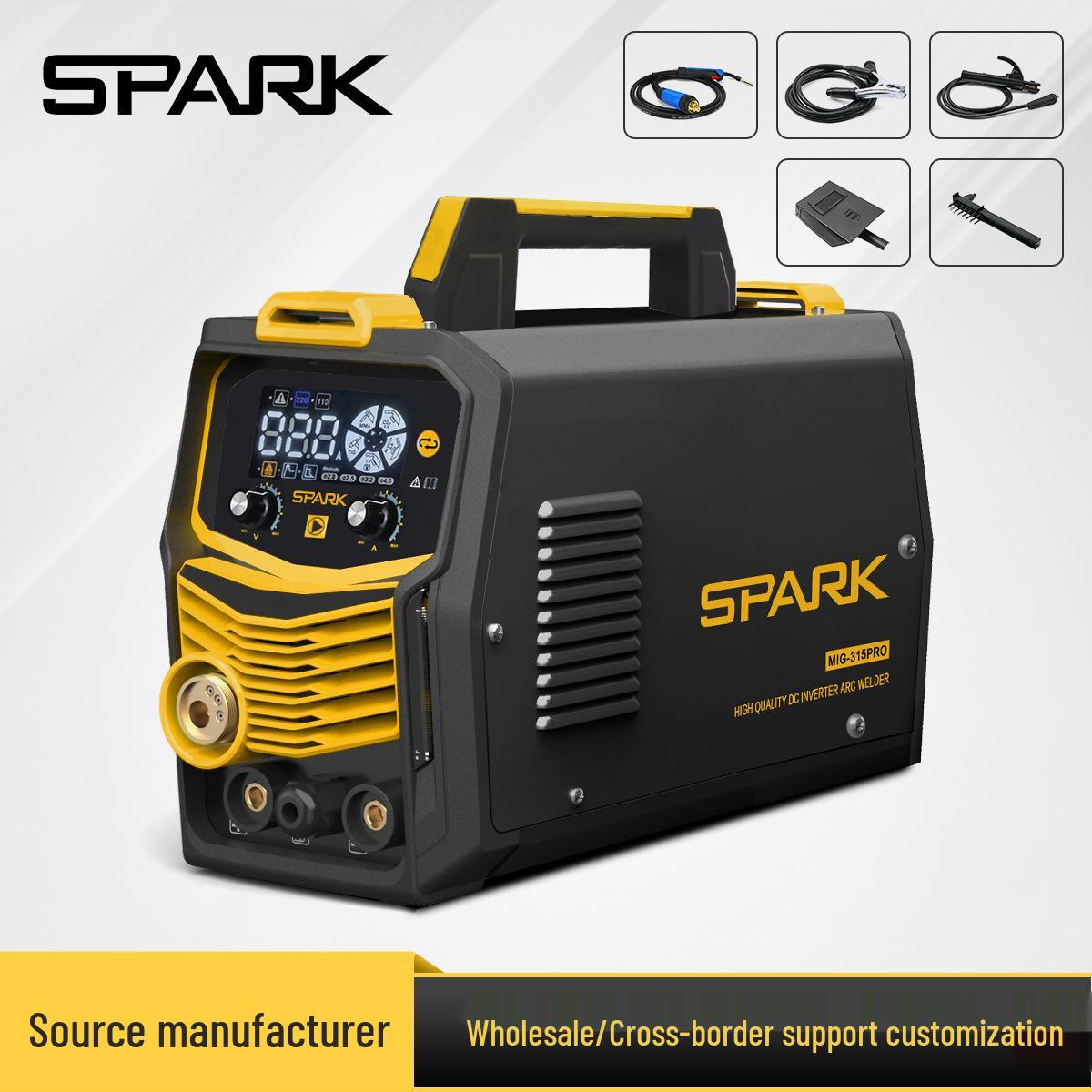 SPARK Gasless MIG & TIG Welder MIG-315PRO: Cross-border Multi-function Electric Welder.
SPARK Gasless MIG & TIG Welder MIG-315PRO: Cross-border Multi-function Electric Welder.