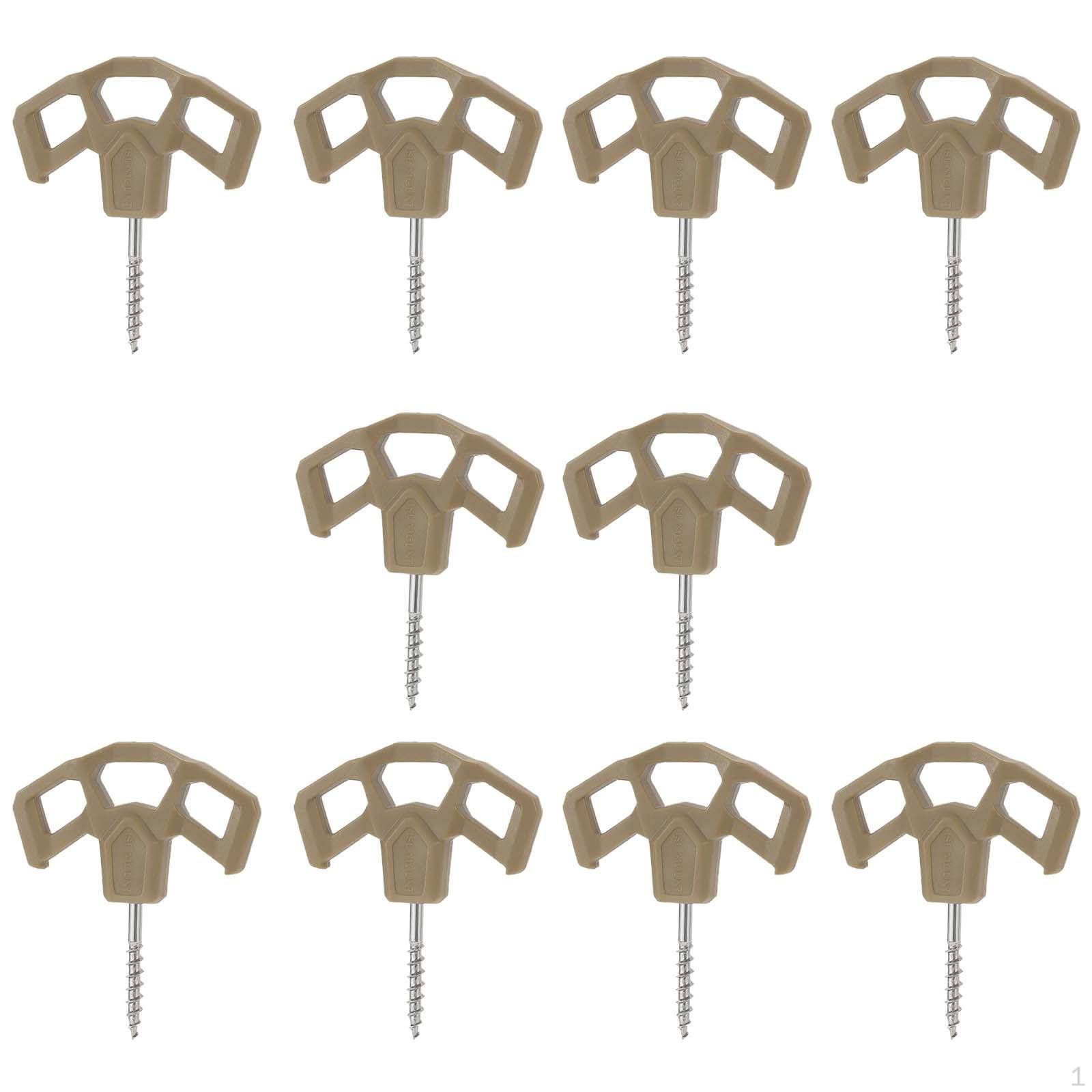 10 Camping Deck Nails, Ground Three-eyed Screw Peg, Tent Nails for Backpacking Hiking Khaki
10 Camping Deck Nails, Ground Three-eyed Screw Peg, Tent Nails for Backpacking Hiking Khaki