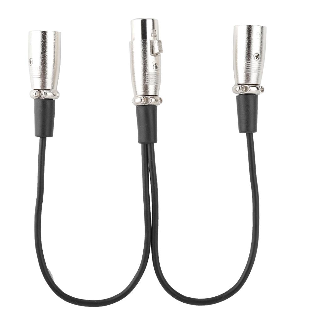 30cm XLR Female Jack to Dual Male Head Splitter Adapter o Mic Extension Cable for Canon
30cm XLR Female Jack to Dual Male Head Splitter Adapter o Mic Extension Cable for Canon