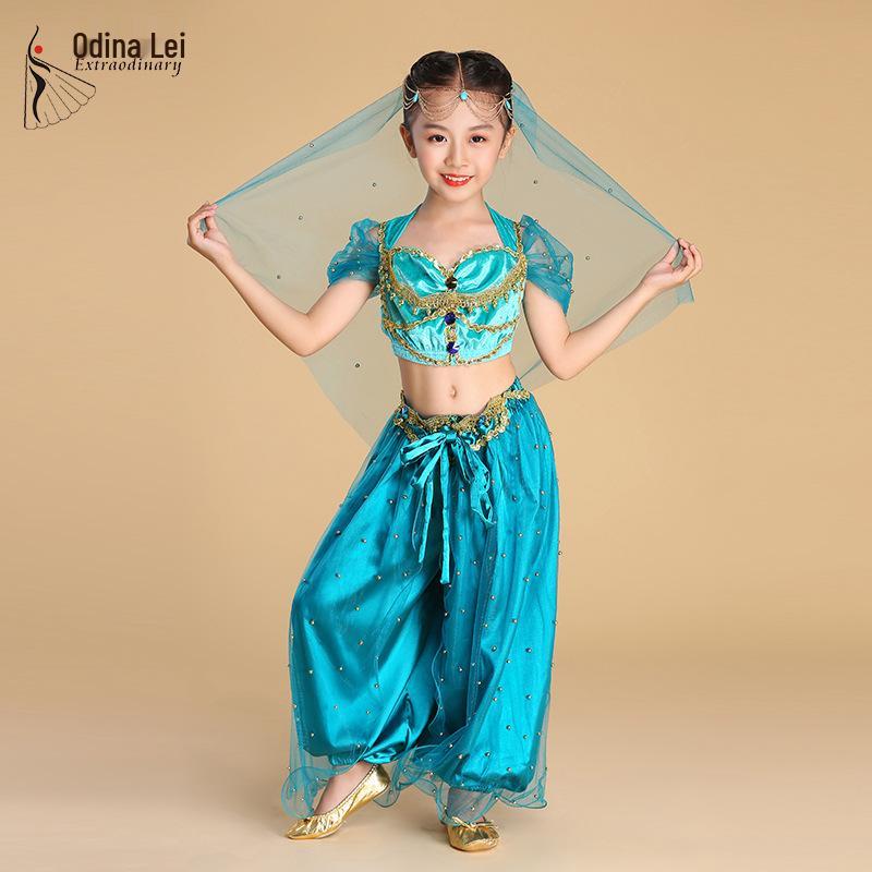 Girls Princess Jasmine Cosplay Costume Set for Halloween and Belly Dance S
Girls Princess Jasmine Cosplay Costume Set for Halloween and Belly Dance S
