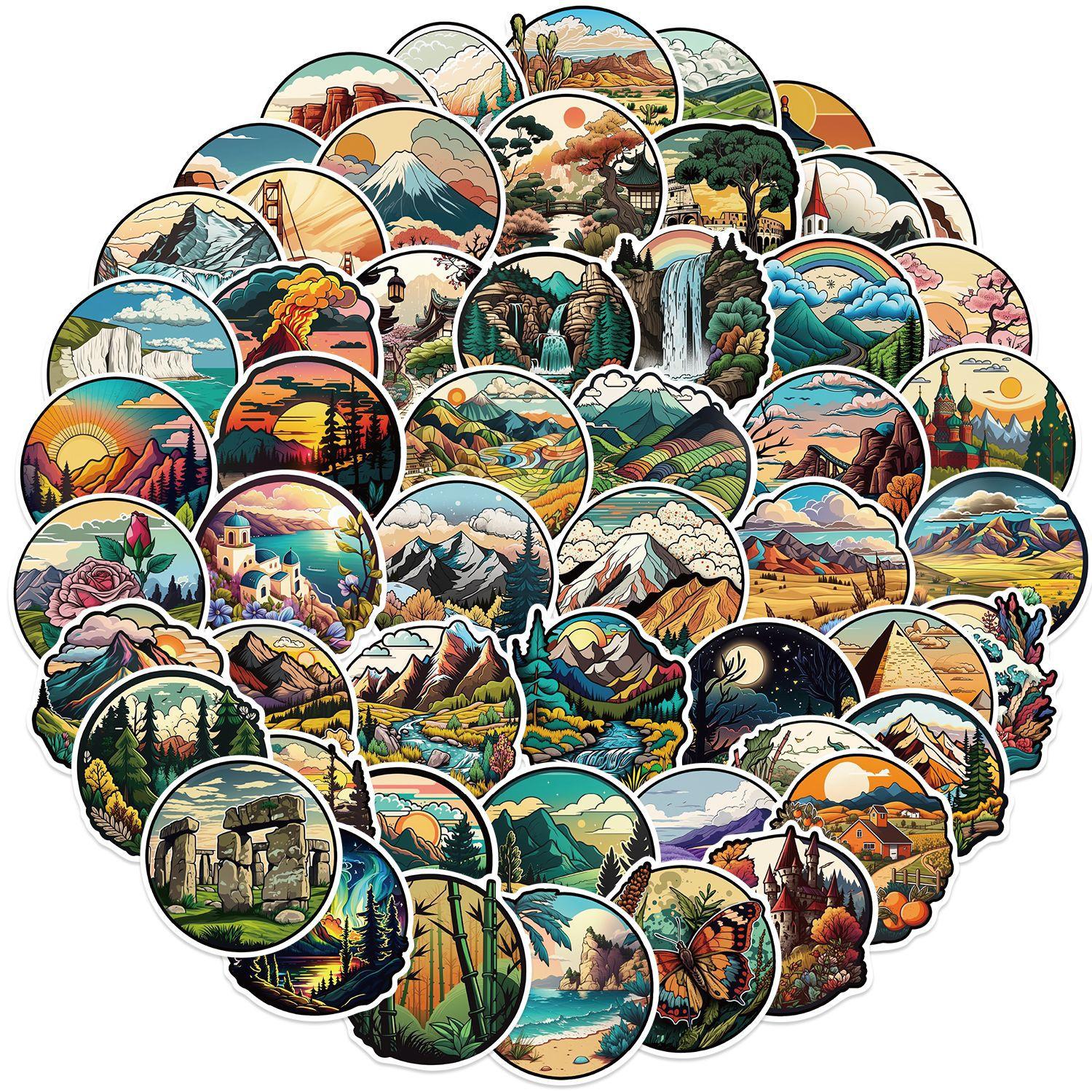 50 Cartoon Outdoor Landscape Graffiti Stickers Decorate Guitar Notebook Suitcase DIY Waterproof
50 Cartoon Outdoor Landscape Graffiti Stickers Decorate Guitar Notebook Suitcase DIY Waterproof