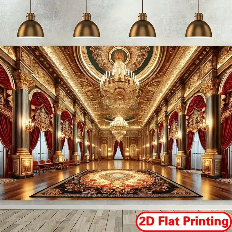 2D Luxury Palace Ballroom Backdrop Golden Chandelier Photography Background for Party 47.2x31.5inch/120*80cm
2D Luxury Palace Ballroom Backdrop Golden Chandelier Photography Background for Party 47.2x31.5inch/120*80cm
