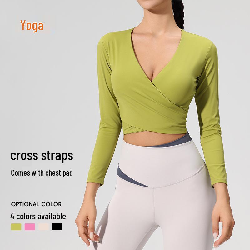 Women s Long Sleeve Crop Top with Chest Pads - Sexy, Slim Fit Yoga & Fitness Wear L (55-60 kg)
Women s Long Sleeve Crop Top with Chest Pads - Sexy, Slim Fit Yoga & Fitness Wear L (55-60 kg)