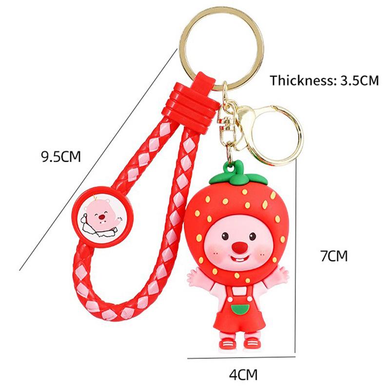 Cute Cartoon Fruit Little Beaver Keychain Pendant Car Keychian Creative Backpack Decoration Accessories Small Gifts
Cute Cartoon Fruit Little Beaver Keychain Pendant Car Keychian Creative Backpack Decoration Accessories Small Gifts