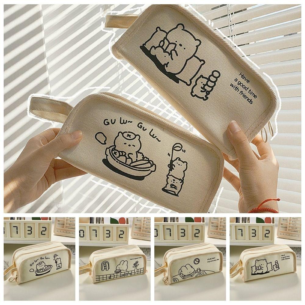 Bear Rabbit Desktop Storage Pouch Korean Style Pencil Holder INS Stationery Bag Student
Bear Rabbit Desktop Storage Pouch Korean Style Pencil Holder INS Stationery Bag Student
