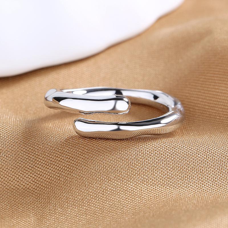 925 Sterling Silver HipHop Ring Open Adjustable Silver/Gold for Women Exquisite Student Girlfriend Jewelry Wedding Party GiftG resizable
925 Sterling Silver HipHop Ring Open Adjustable Silver/Gold for Women Exquisite Student Girlfriend Jewelry Wedding Party GiftG resizable