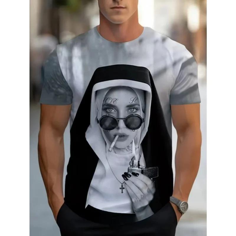 3D Printed Dark Nun T-Shirt For Men Mysterious Cool Pattern Tees Summer Casual Round Neck Short Sleeve Tops Street Tee Shirts 6XL
3D Printed Dark Nun T-Shirt For Men Mysterious Cool Pattern Tees Summer Casual Round Neck Short Sleeve Tops Street Tee Shirts 6XL