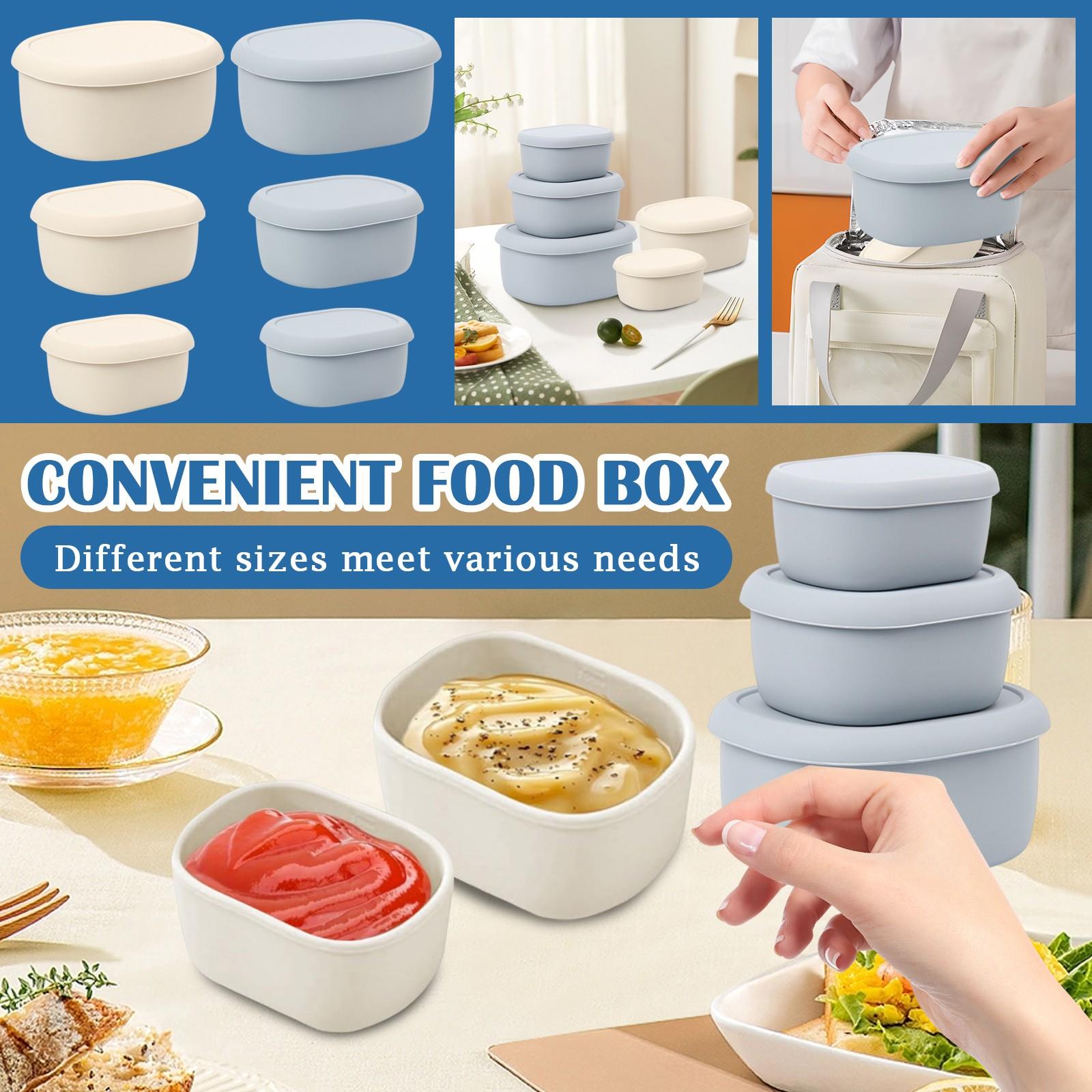 Silicone Snack Box Lunch Box, Leakproof Stackable Snack Box With Lid For Party, Wedding, Event, Travel, Bento Box S синій
Silicone Snack Box Lunch Box, Leakproof Stackable Snack Box With Lid For Party, Wedding, Event, Travel, Bento Box S синій