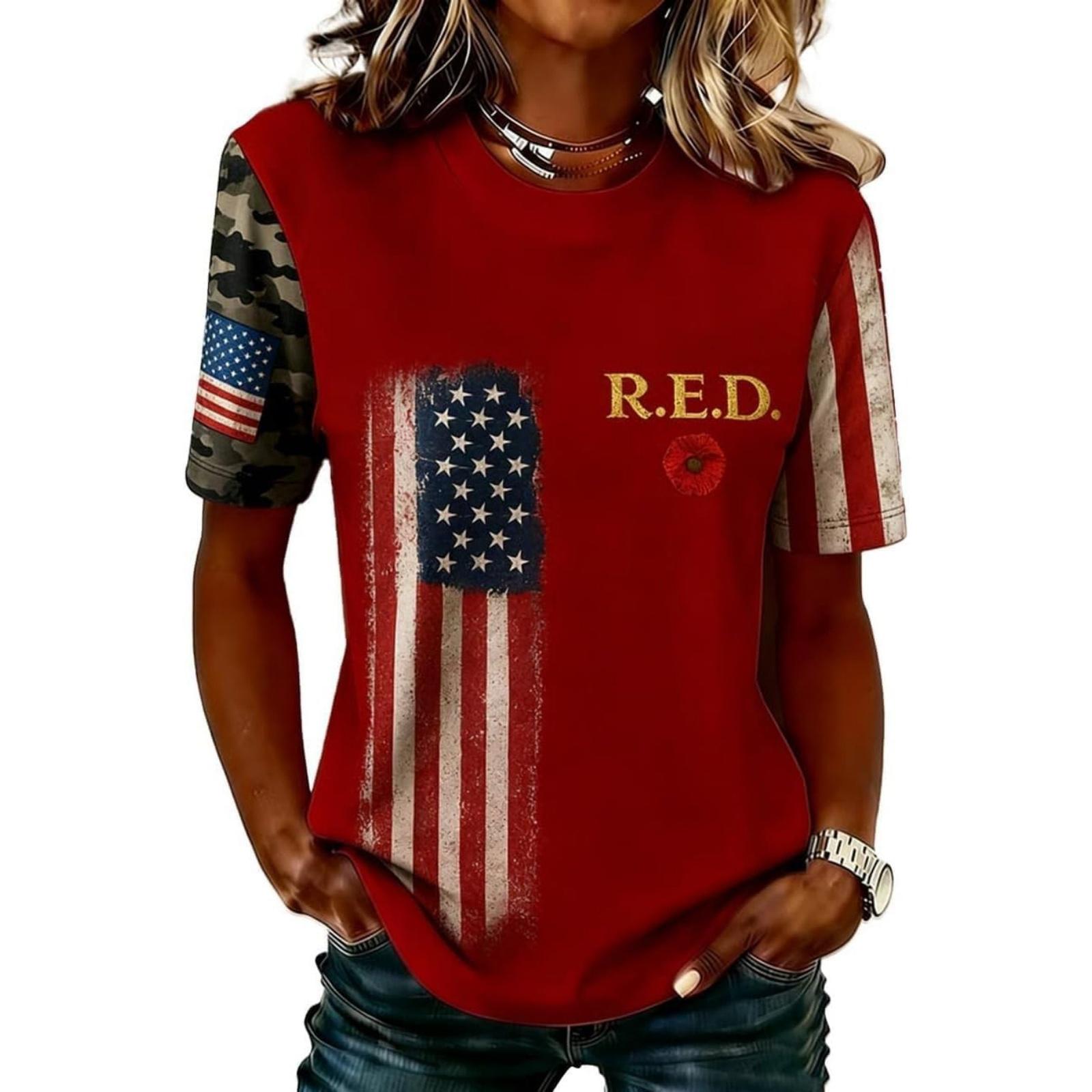 Women Casual Short Sleeve T Shirt Crew Neck Letter Print Top Vintage Style Relaxed Fit Lightweight Tee for Everyday Wear M киноварь
Women Casual Short Sleeve T Shirt Crew Neck Letter Print Top Vintage Style Relaxed Fit Lightweight Tee for Everyday Wear M киноварь