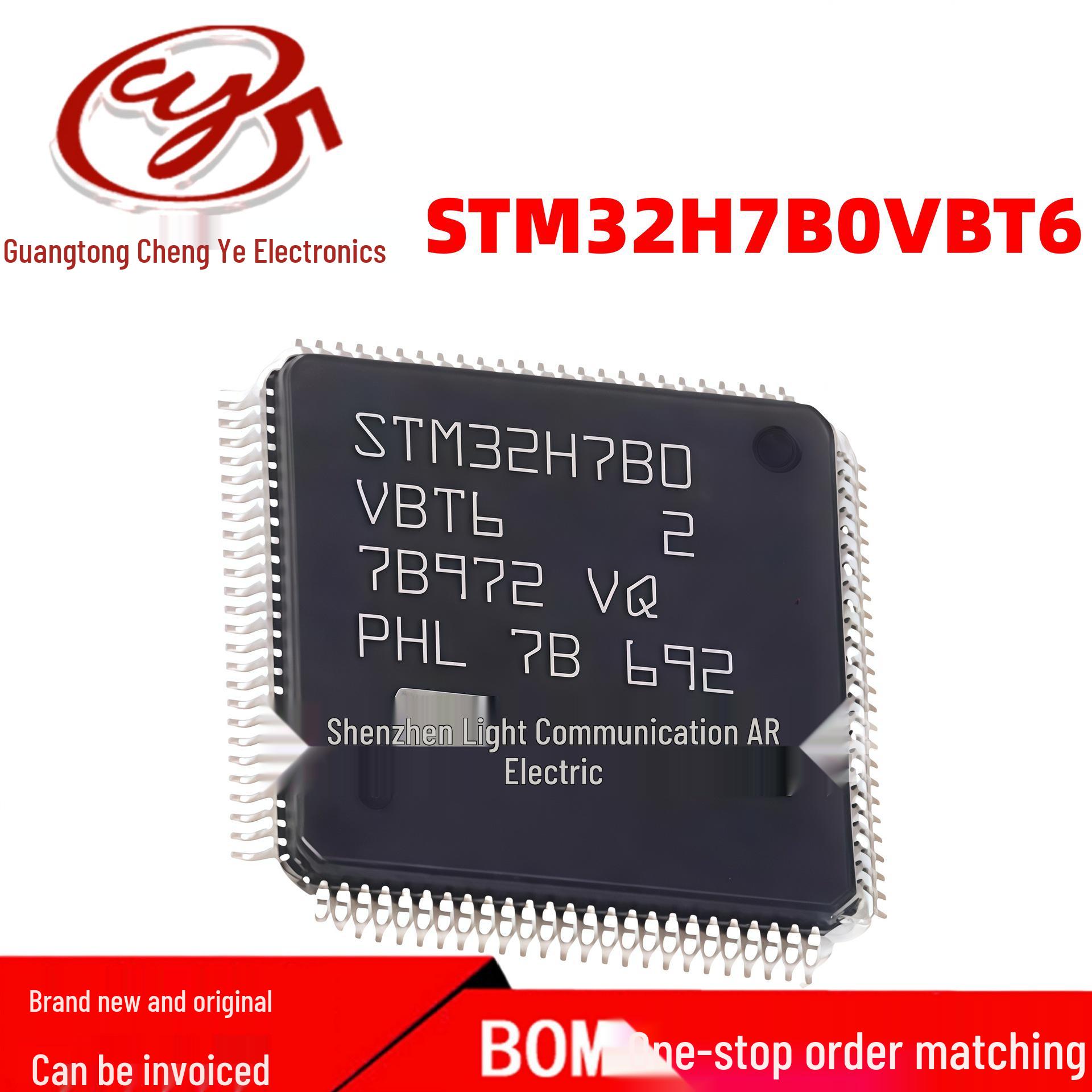 STM32H7B0VBT6 32-bit Microcontroller Chip, LQFP-100 Package
STM32H7B0VBT6 32-bit Microcontroller Chip, LQFP-100 Package