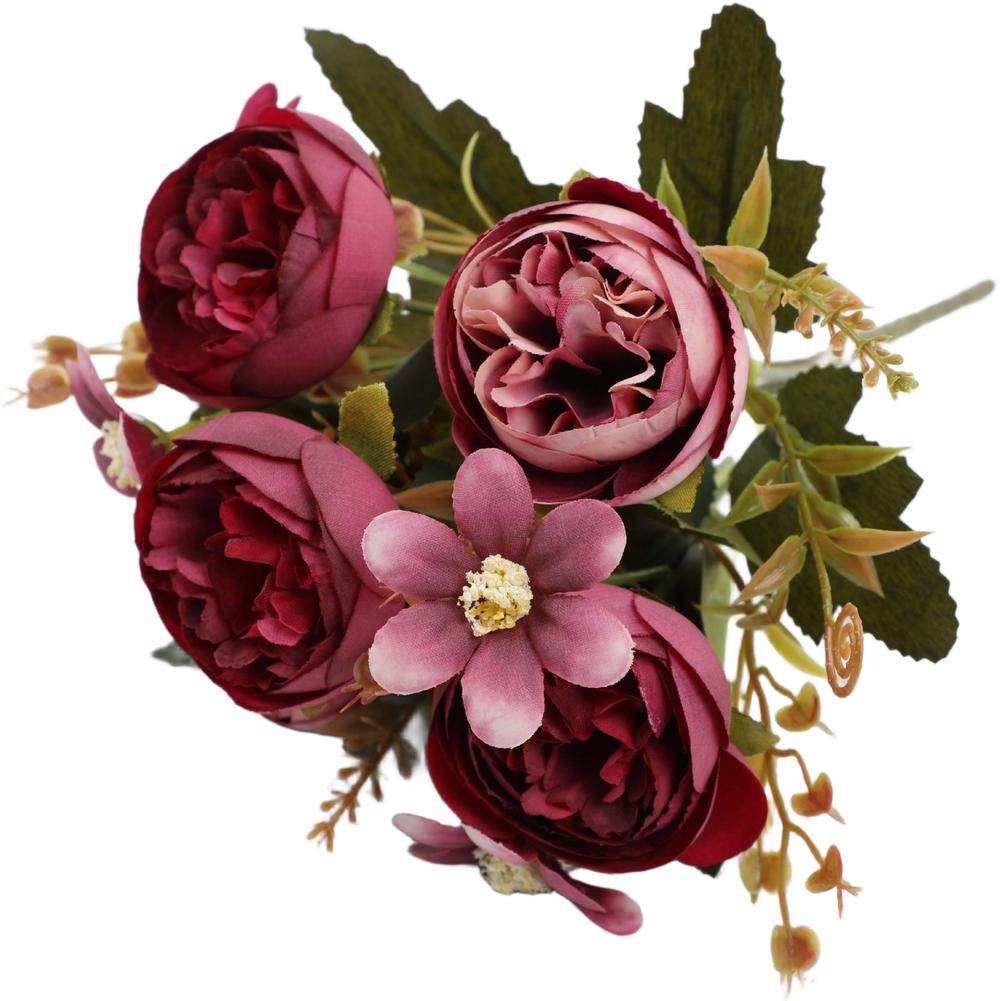 European Themed Silk Flower Bouquet with Detailed Camellia Rose and Chrysanthemum for Living Room Bedroom or Studio Use
European Themed Silk Flower Bouquet with Detailed Camellia Rose and Chrysanthemum for Living Room Bedroom or Studio Use