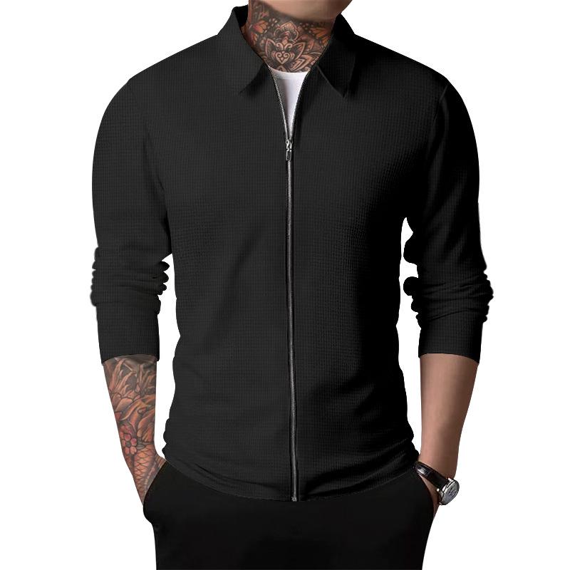 2023 Men s Waffle Knit Lapel Jacket: Trendy Outdoor Sports Style for Middle-Aged & Young Triple Extra Large чорний
2023 Men s Waffle Knit Lapel Jacket: Trendy Outdoor Sports Style for Middle-Aged & Young Triple Extra Large чорний