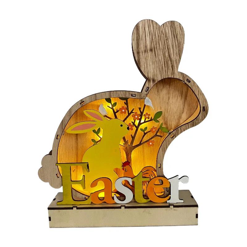 LED Creative Wooden Easter Ornament Easter Rabbit Ornament Home Ornament Home Decore Home Decoration Accessories
LED Creative Wooden Easter Ornament Easter Rabbit Ornament Home Ornament Home Decore Home Decoration Accessories