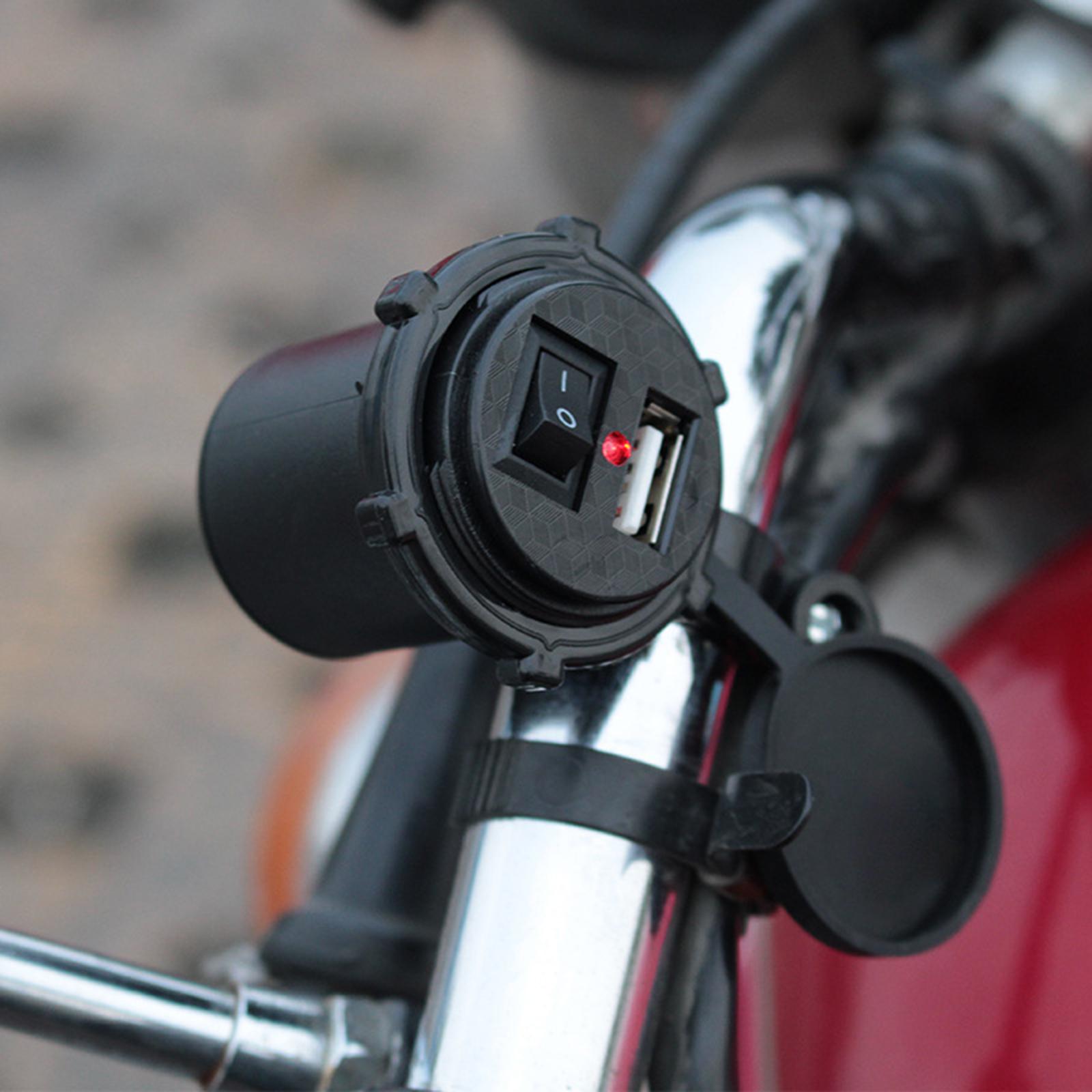 Motorcycle USB Phone Charger Waterproof 5V 2.1A USB Adapter with On/Off Switch for Phone Tablet
Motorcycle USB Phone Charger Waterproof 5V 2.1A USB Adapter with On/Off Switch for Phone Tablet