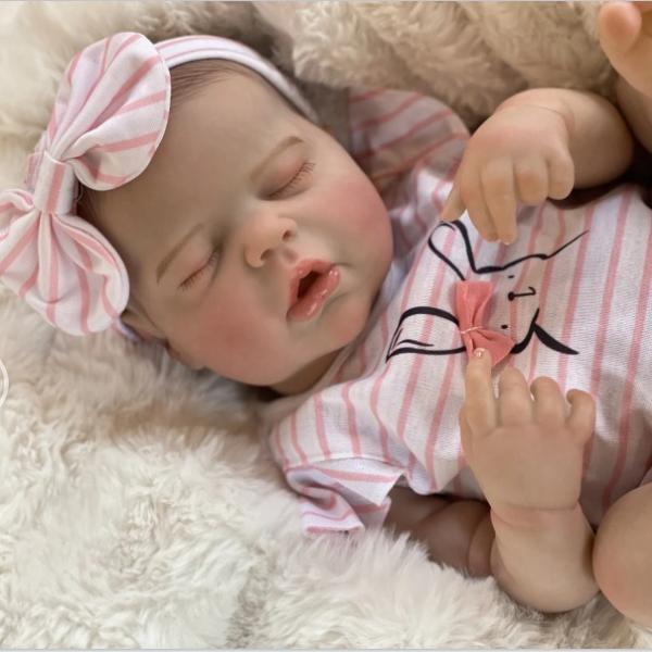 22 Inch Cloth Body Rebirth Doll Cute Eye Closed Doll Baby Soothing Toy For Children baby рожевий колір
22 Inch Cloth Body Rebirth Doll Cute Eye Closed Doll Baby Soothing Toy For Children baby рожевий колір