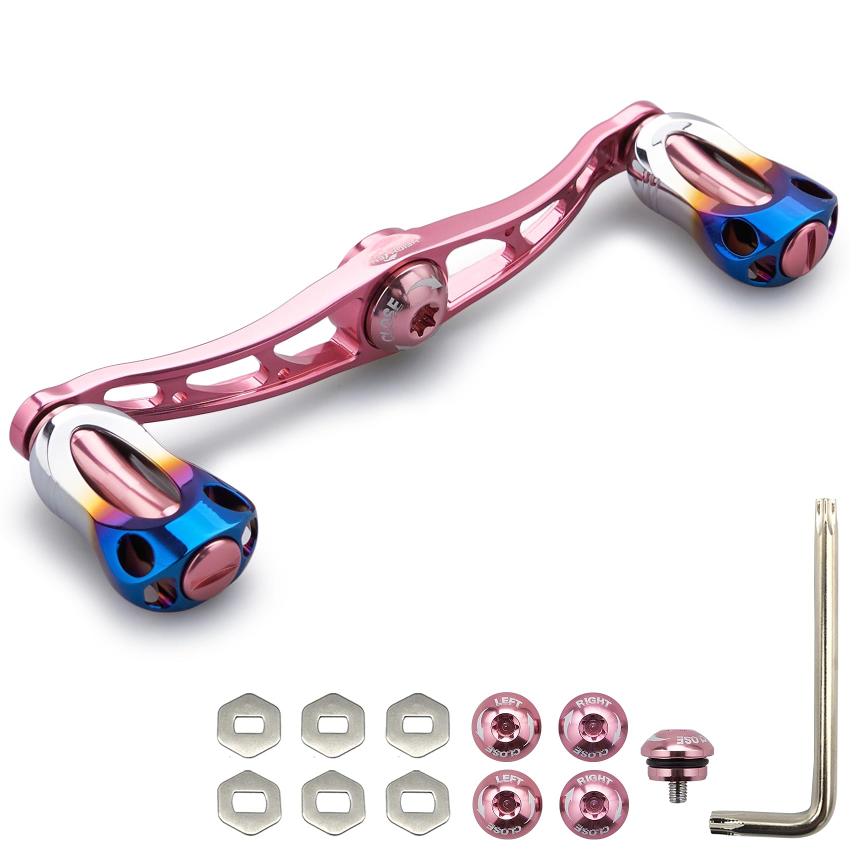 HEIGHTEN Reel Handle with 22mm Compatible with and Abu Baitcasting Aurora Series Sakura 88/90/115mm Knob, Shimano, Daiwa, Reels, (115mm - Pink) (682)
HEIGHTEN Reel Handle with 22mm Compatible with and Abu Baitcasting Aurora Series Sakura 88/90/115mm Knob, Shimano, Daiwa, Reels, (115mm - Pink) (682)