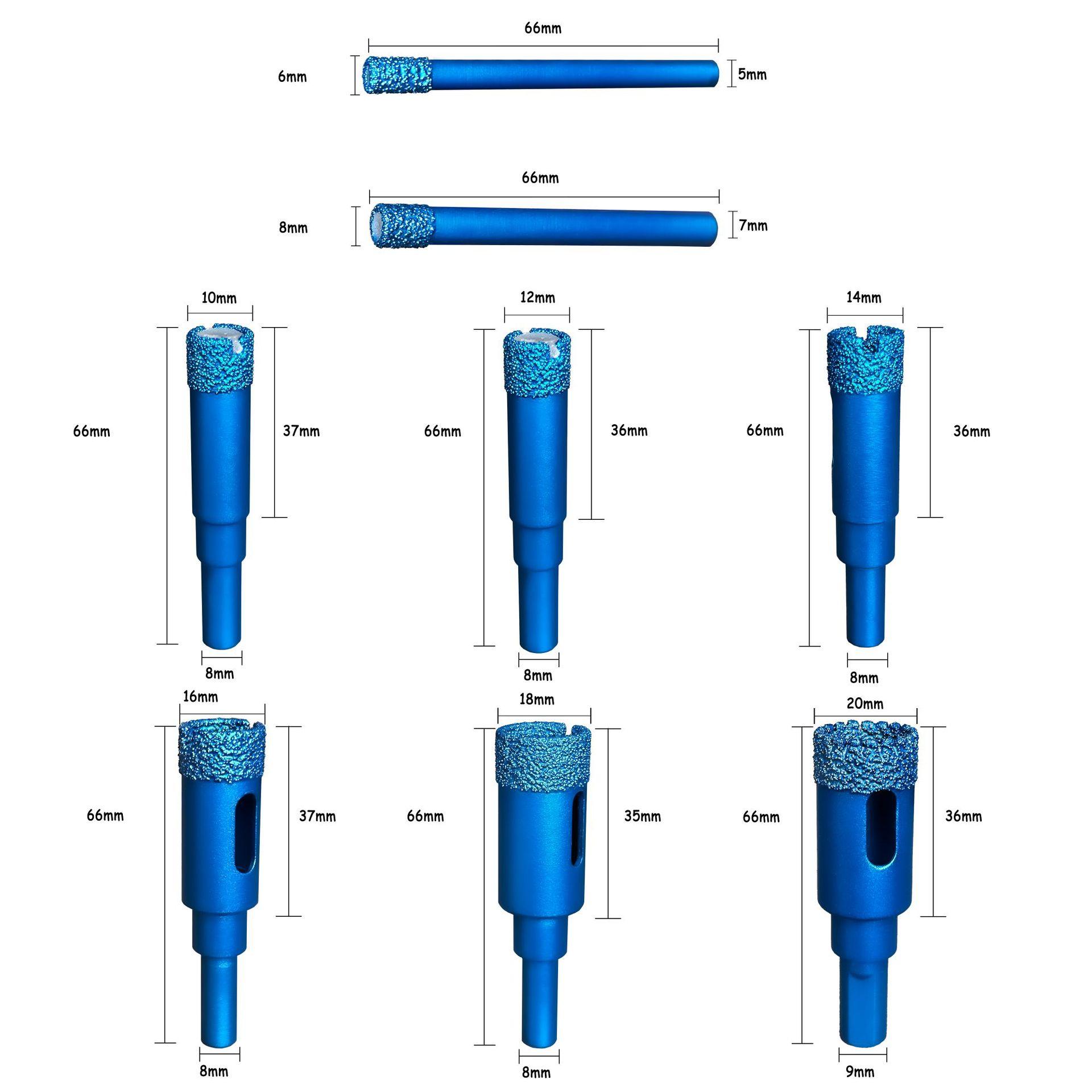 Serrated Dry Drilling Kit Diamond Hole Saw for Cement Full Ceramic Tile Granite Marble Glass
Serrated Dry Drilling Kit Diamond Hole Saw for Cement Full Ceramic Tile Granite Marble Glass