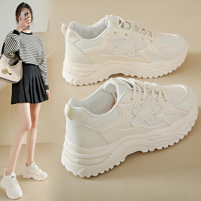 Spring and Summer Casual Fashion New Breathable Star Solid Color Sneakers Comfortable Round Toe Thick Sole Women s Walking Shoes 35 білий
Spring and Summer Casual Fashion New Breathable Star Solid Color Sneakers Comfortable Round Toe Thick Sole Women s Walking Shoes 35 білий