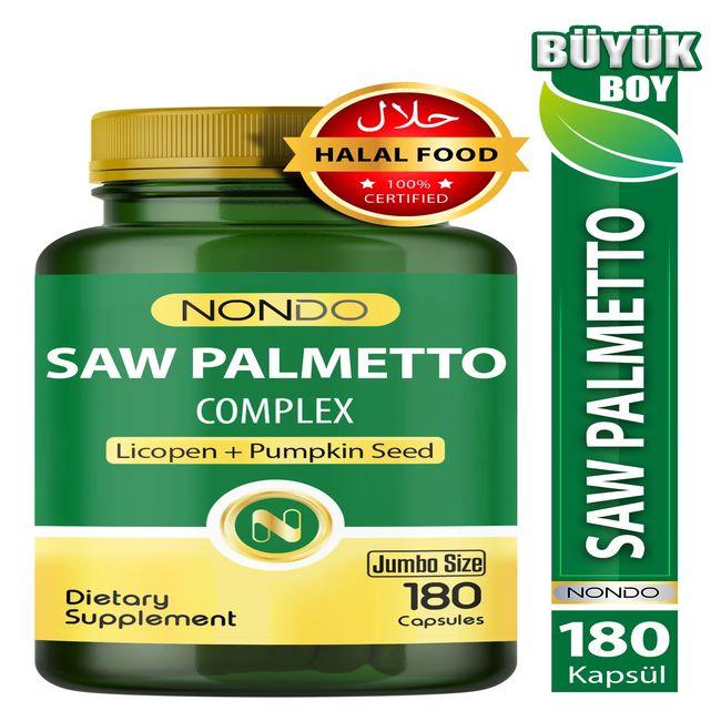 Saw Palmetto Complex 180 Capsules (Jumbo Size Dwarf Palm Tree Lycopene Zinc Nettle )
Saw Palmetto Complex 180 Capsules (Jumbo Size Dwarf Palm Tree Lycopene Zinc Nettle )