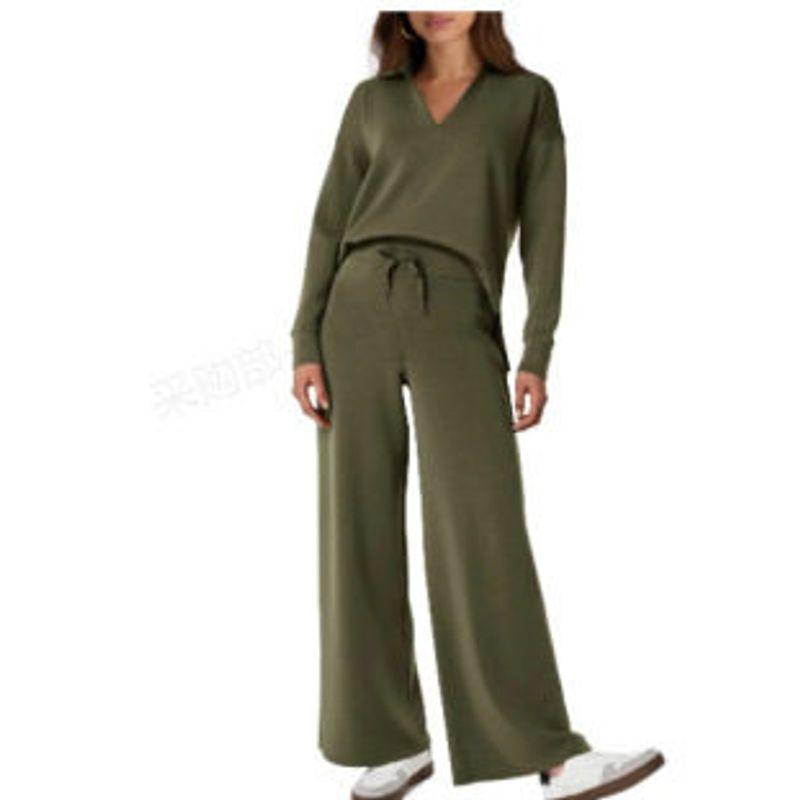 2023 Amazon European and American Autumn and Winter New Fashion Casual Women s Long-Sleeved Drawstring Solid Color Work Clothing Pants Suit for Women Army Green S
2023 Amazon European and American Autumn and Winter New Fashion Casual Women s Long-Sleeved Drawstring Solid Color Work Clothing Pants Suit for Women Army Green S