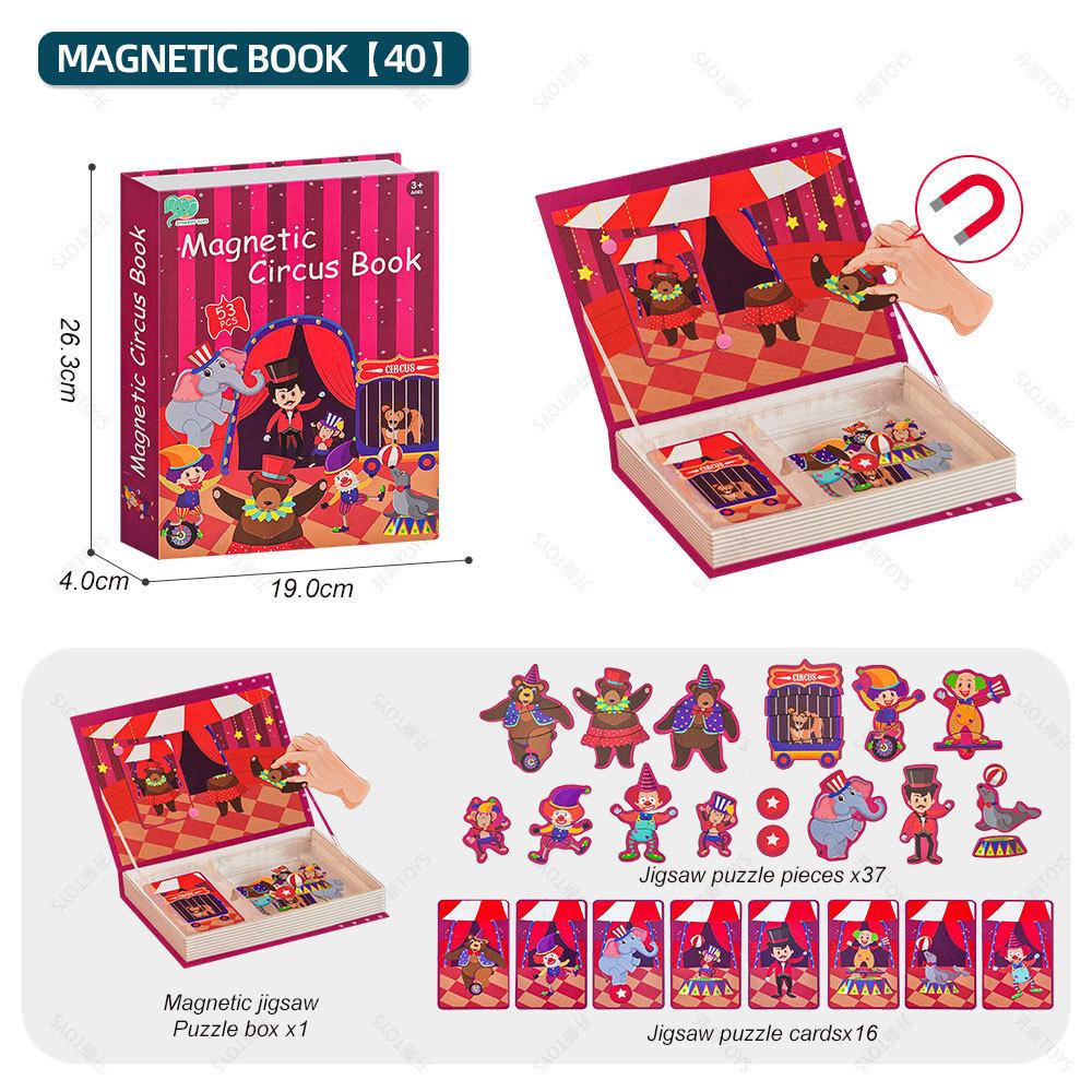 Diy puzzle magnetic puzzle book for infants and young children, magnetic suction stickers for early education toys
Diy puzzle magnetic puzzle book for infants and young children, magnetic suction stickers for early education toys